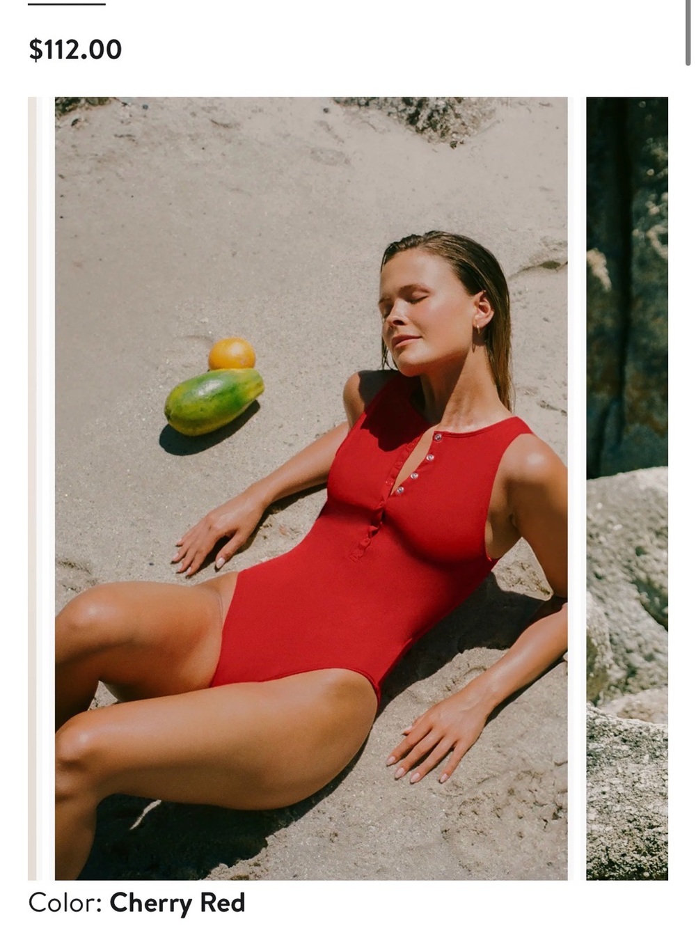 Andie Henley Button-Front One-Piece Swimsuit